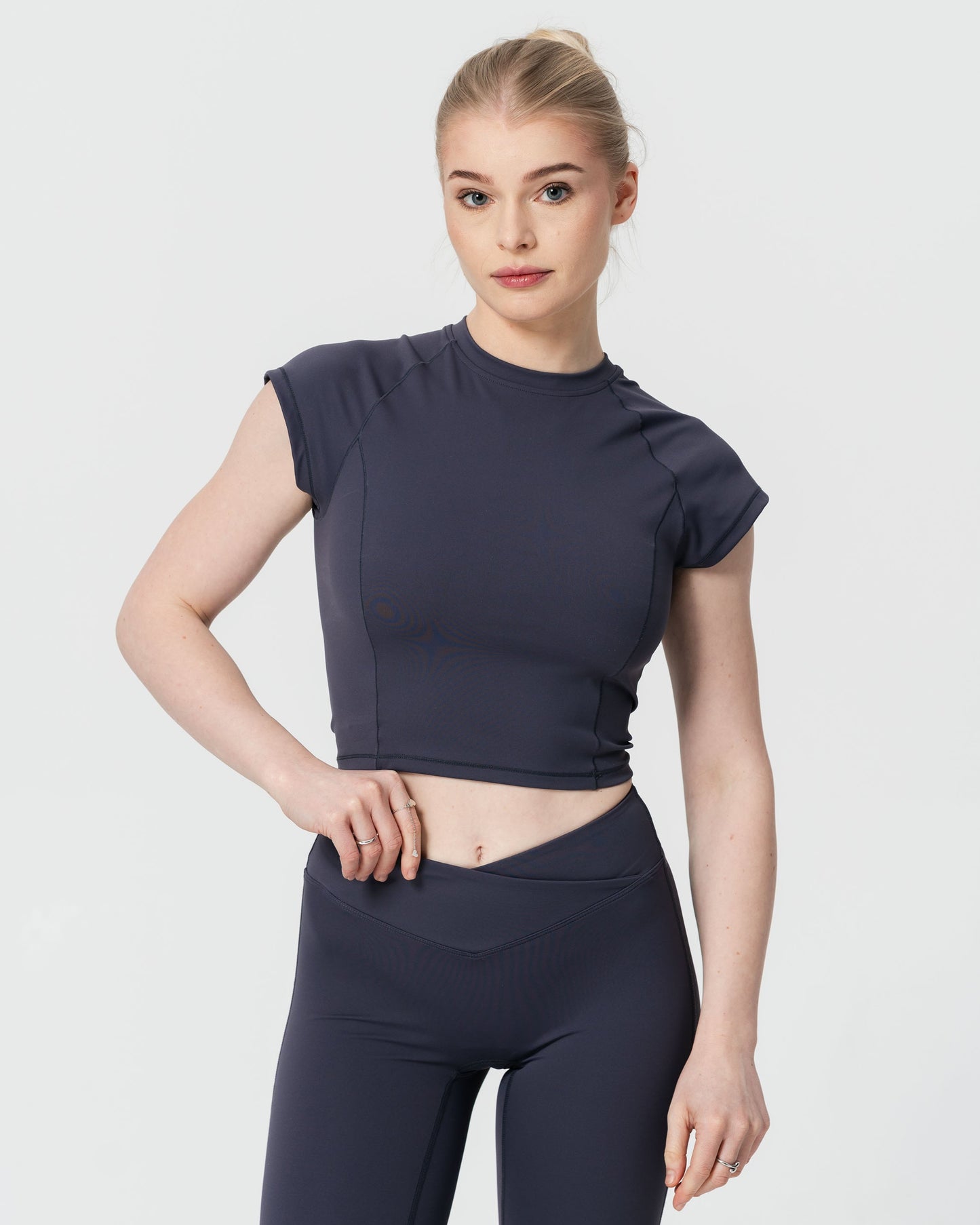 Nova Tee in Charcoal Blue