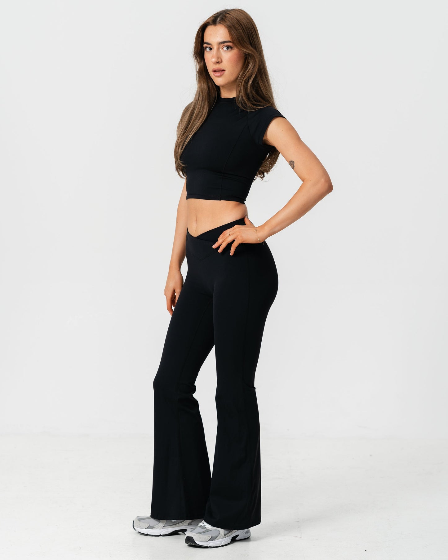 Nova Flared Leggings in Ashwood