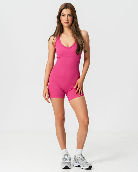 Amaya Jumpsuit in Vibrant Pink