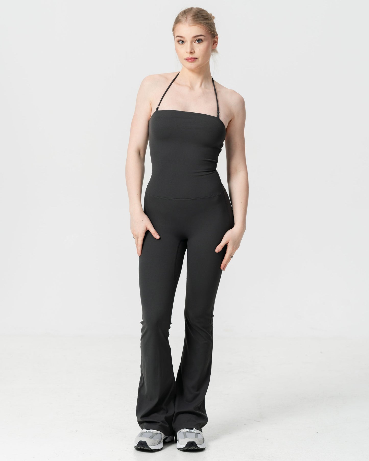 Selene Jumpsuit in Charcoal Grey