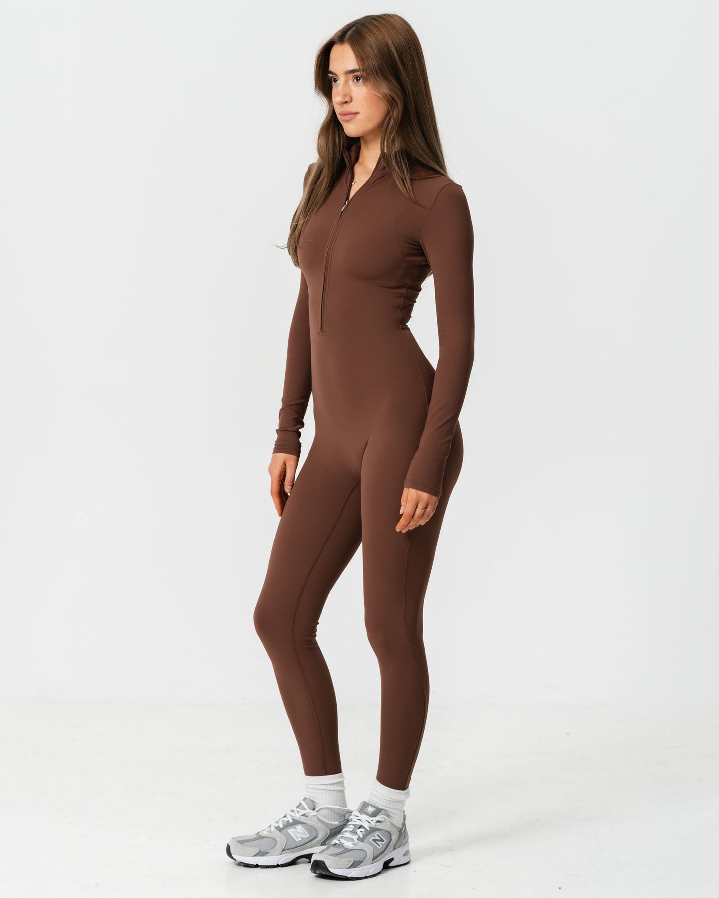 Blaire Jumpsuit in Mocha