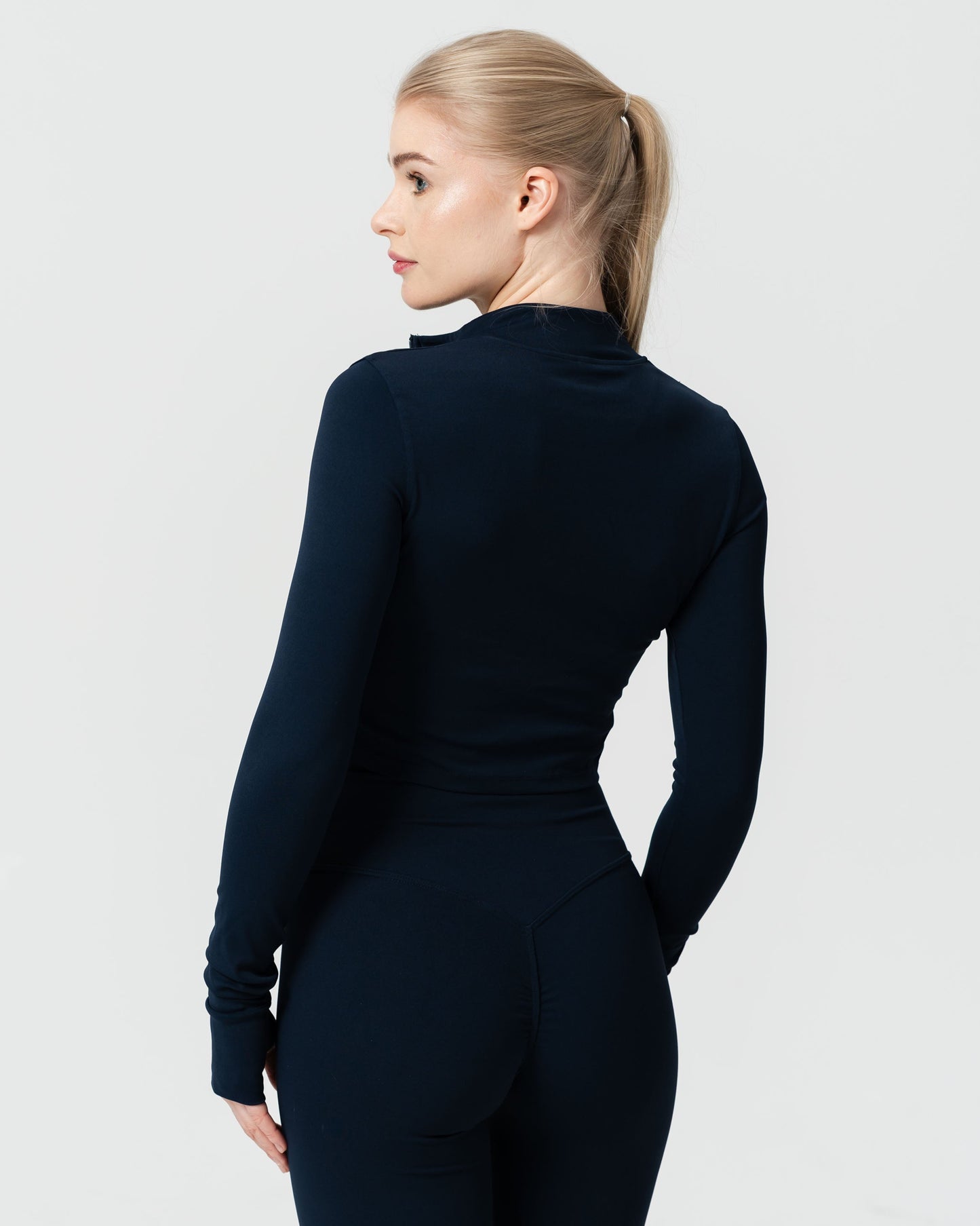 Cropped Jacket in Twilight Blue