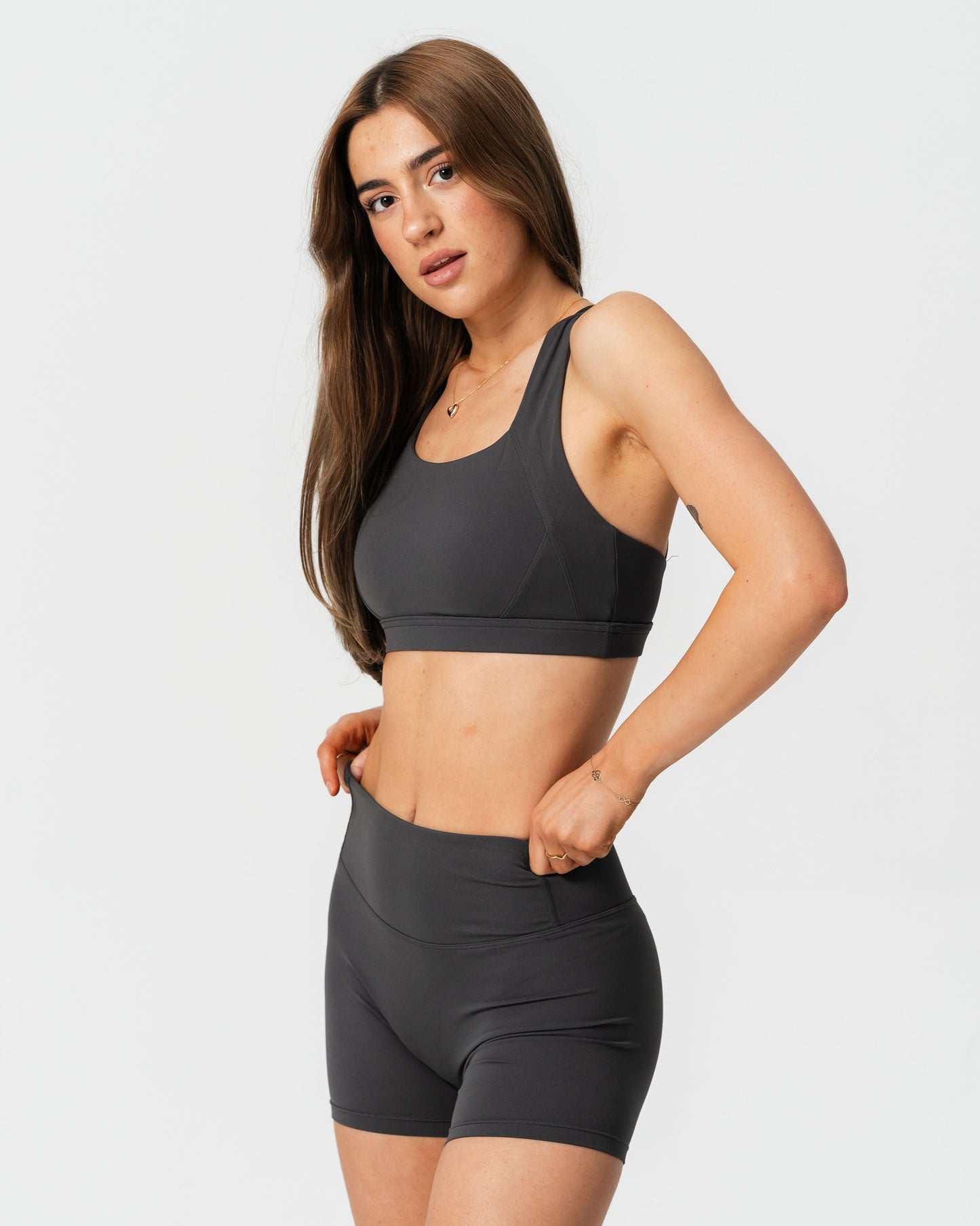 Double Strap Sports Bra in Sage