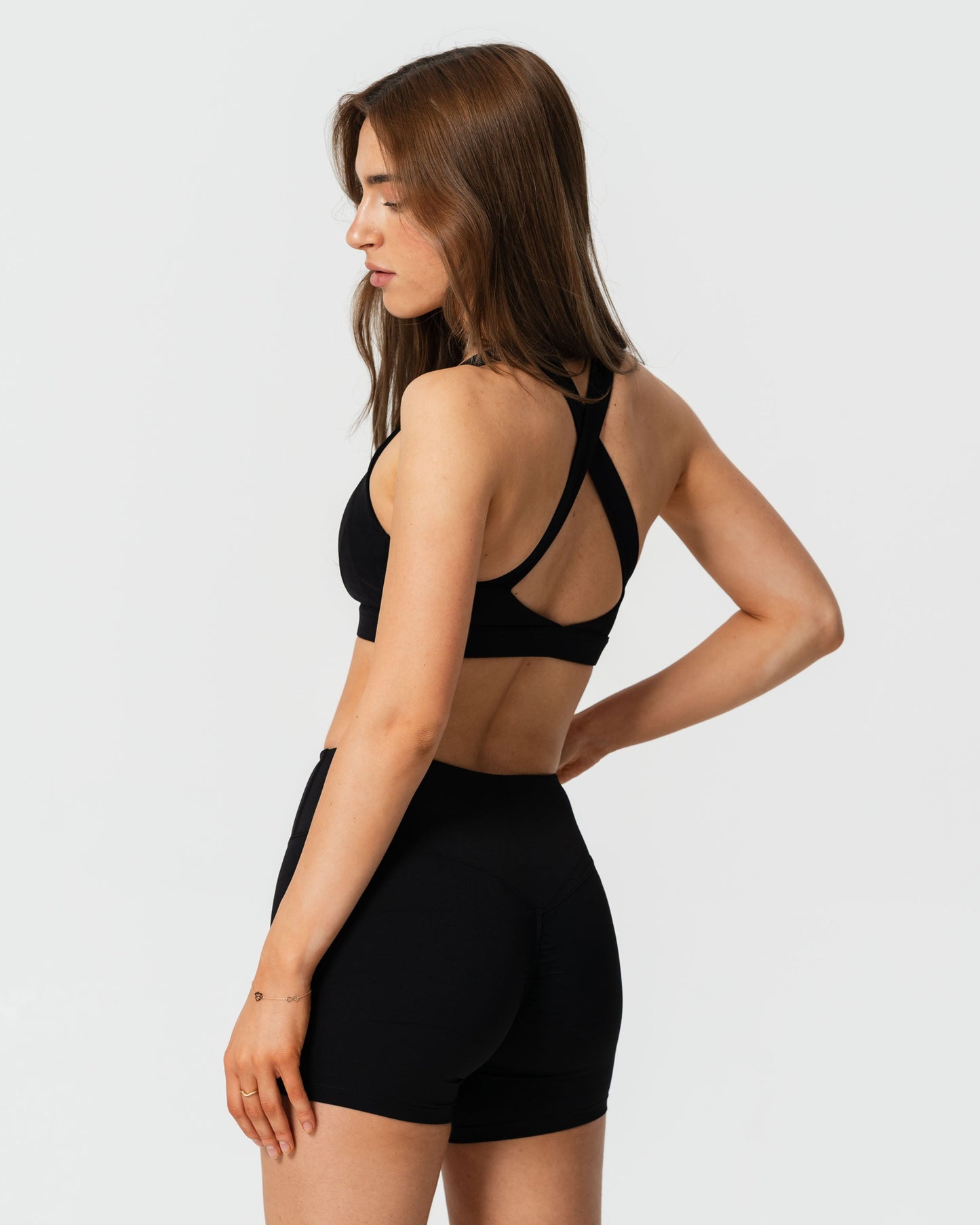 Double Strap Sports Bra in Ashwood