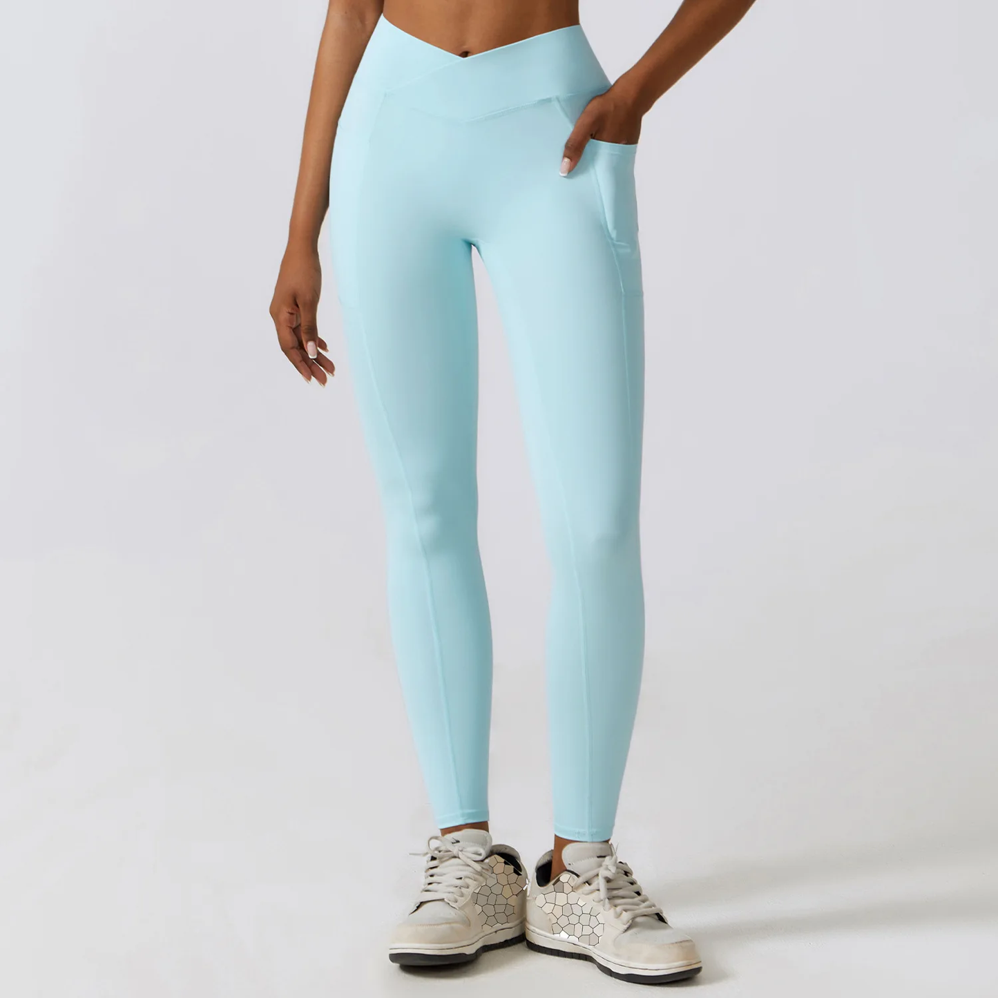 Sports Leggings in Baby Blue