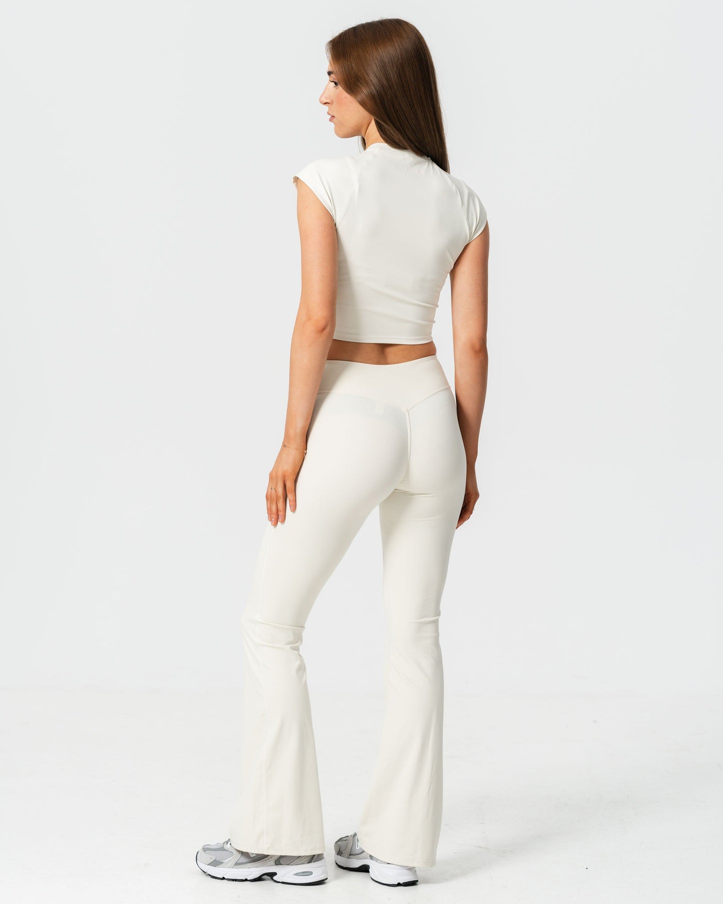 Nova Flared Leggings in Vanilla Dust