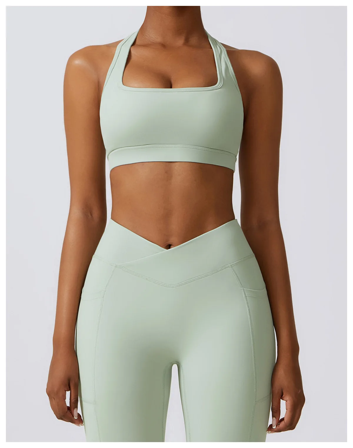 Sports Bra in Mint Green