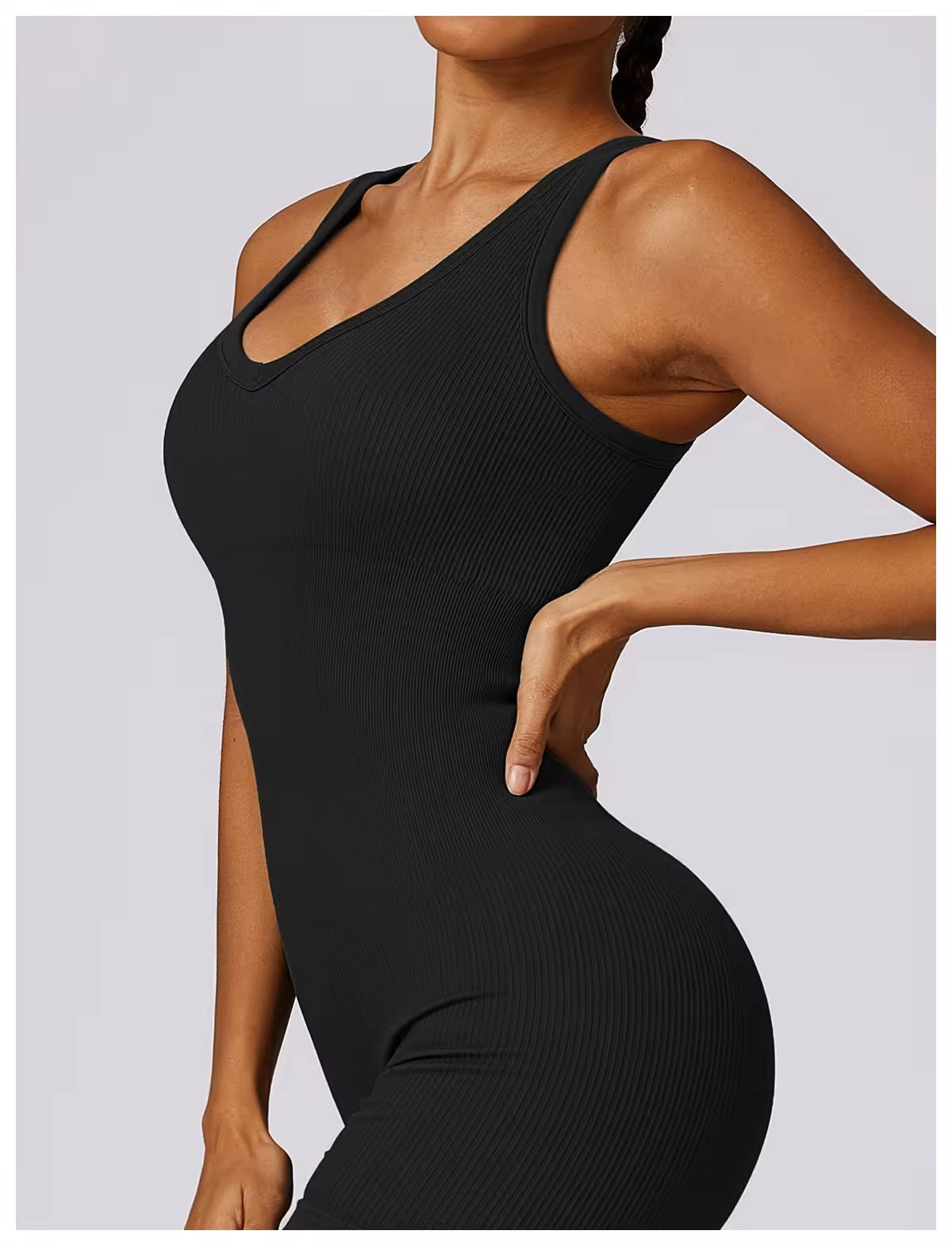 Short Yoga Suit in Advanced Black